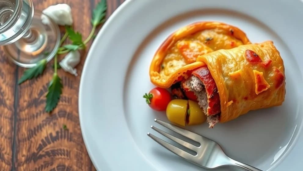 Enkla receptrecept med smördeg till middag