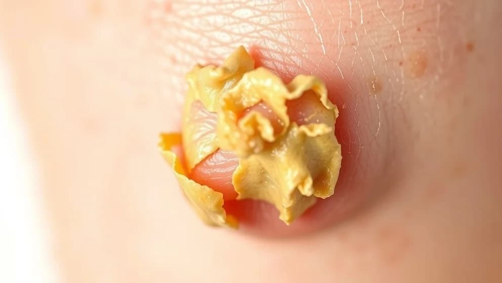 Hur ser en vårta ut när den lossnar