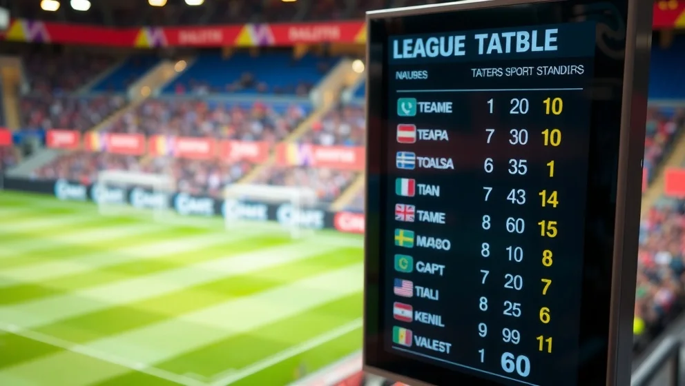 Poängställning Division 2 fotboll herrar