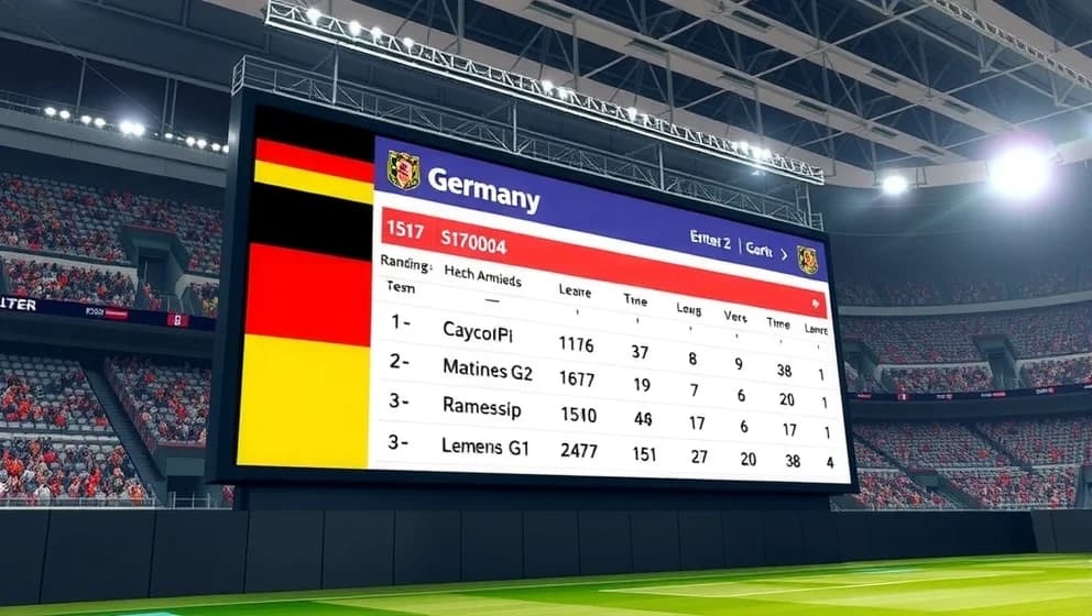 Poängställning i Tysklands herrlandslag i fotboll