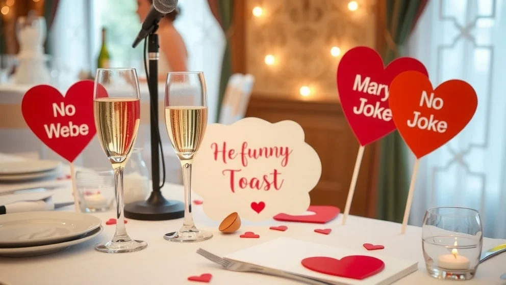 Rolig dikt till brudparet som får alla att skratta