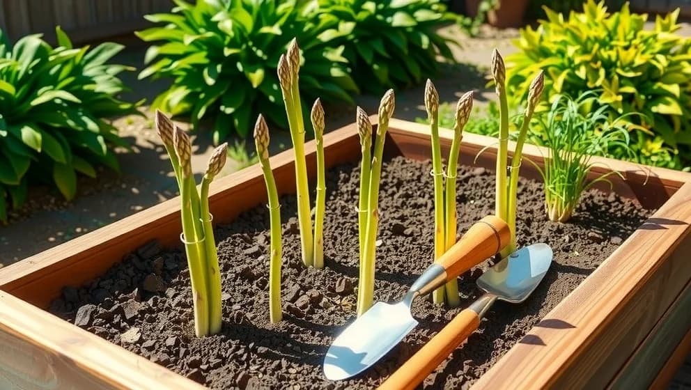 Så odlar du sparris i pallkrage