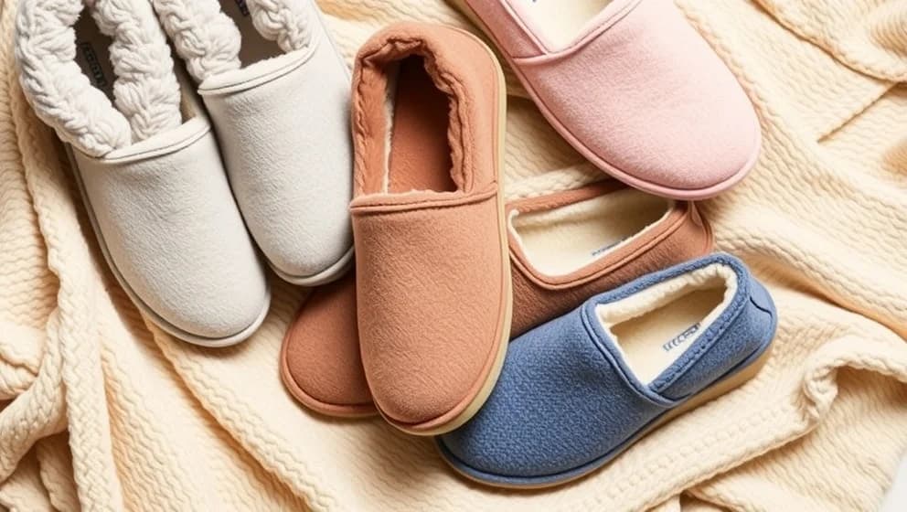 Slip-in tofflor dam som håller varmt